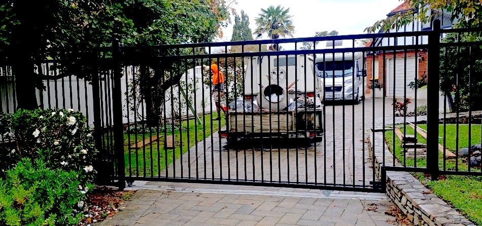 Sliding automatic gate by the Gate and Fence co 2026